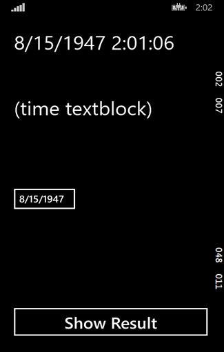 Displaying Date in Windows Phone